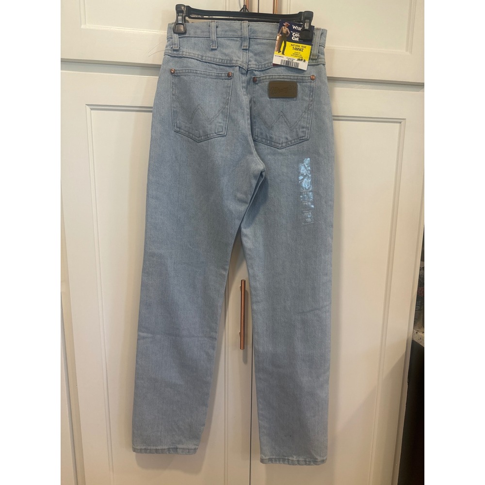 Wrangler Cowboy Cut 14MWZ Light Wash Slim Fit Tapered Leg Jeans 0x32 NWT western